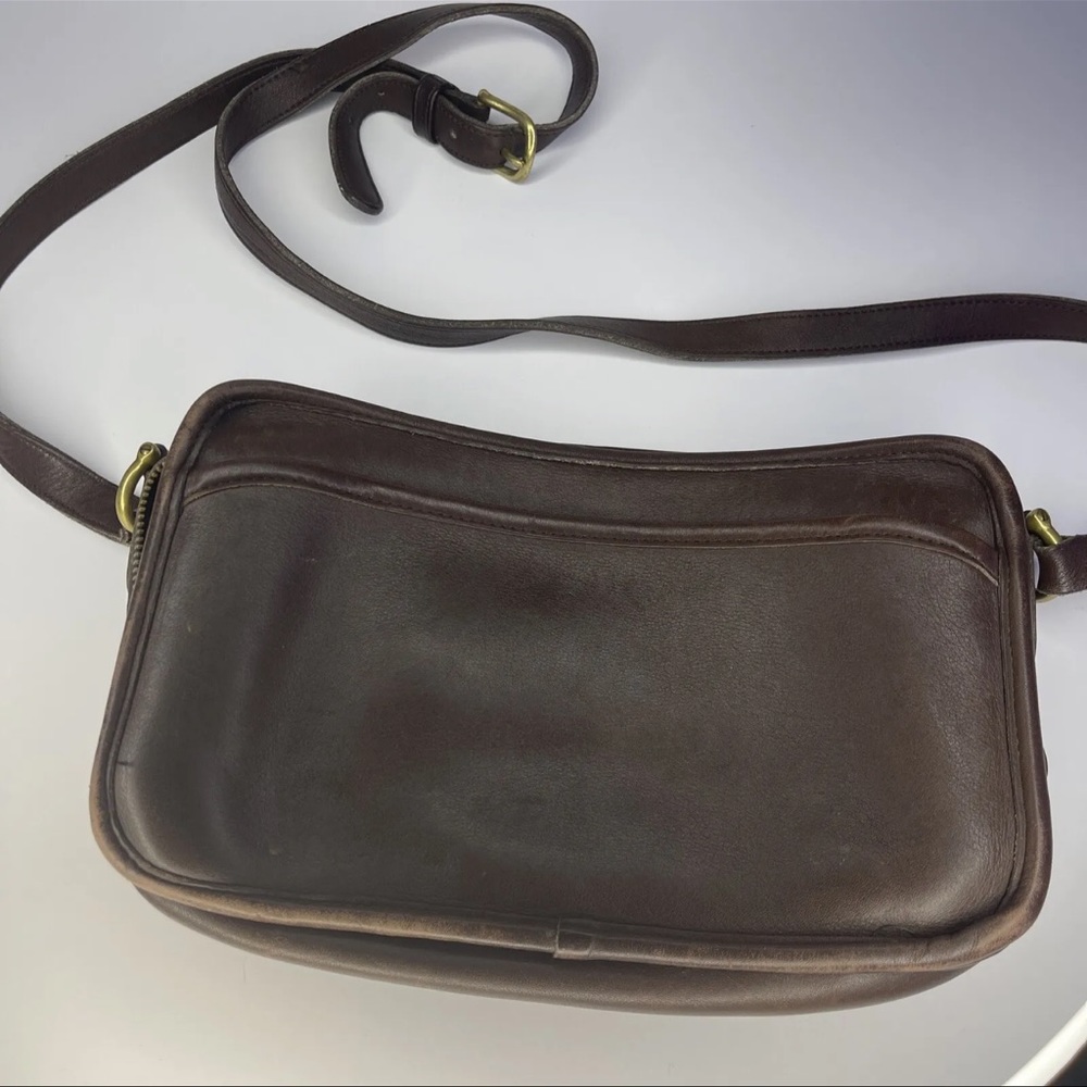 Vintage Coach 70's Bonnie Cashin Clutch Brown Leather Shoulder Bag